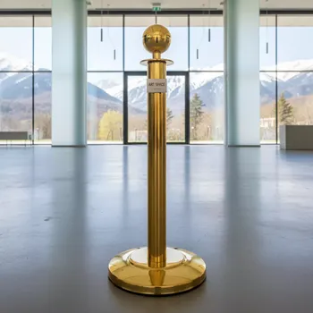 Аренда Столбик оградительный GOLD в ледовом дворце «Роза Хутор» — ART SPACE