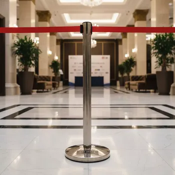 Аренда Стойка ограждения с красной лентой 150 см в City Park Hotel Sochi — ART SPACE