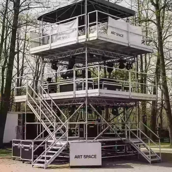 Аренда Вышки FOH Layher с тремя уровнями 4.14х4.14 м в усадьбе Голицына — ART SPACE