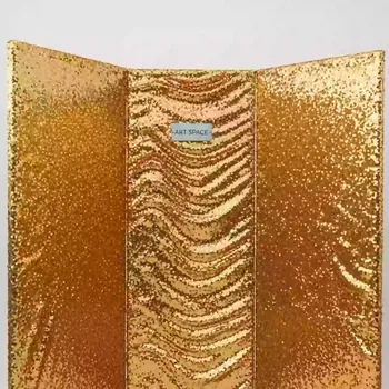 Аренда Ширма из ткани с пайетками золото на Медальной площади — ART SPACE