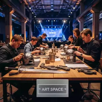 Аренда Мастер класс шлемы и мечи в VK Stadium Sirius — ART SPACE
