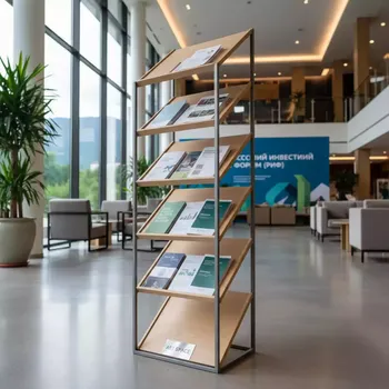 Аренда Стойка буклетница Зигзаг в Green Flow Hotel — ART SPACE