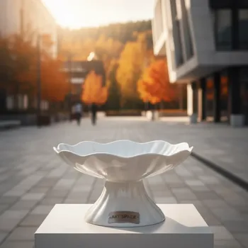 Аренда Блюдо на ножке Chan Wave Classic 255 мм в этно-парке «Моя Россия» — ART SPACE