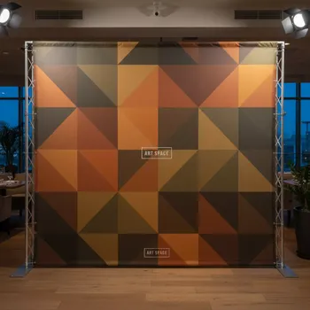 Аренда Пресс волл Tritix с закрытыми боками 2,5х2 м в ресторане «La Terrazza» — ART SPACE