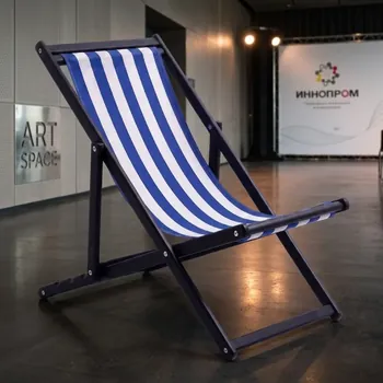 Аренда шезлонга в синюю полоску Сочи — ART SPACE
