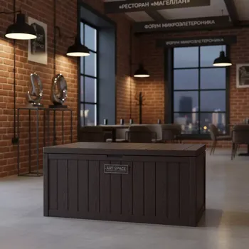 Аренда Сундук пластиковый Prosperplast венге 290 л в ресторане «Магеллан» — ART SPACE