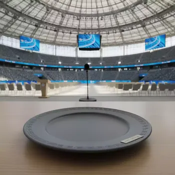 Аренда Тарелка Luke серая 22,5 см на арене «Фишт» — ART SPACE