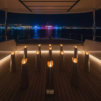 Аренда Свечи LED Ария с тройным фитилем набор без батареек на VIP теплоходе (Морпорт Сочи) — ART SPACE