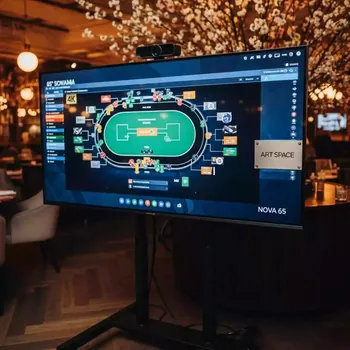 Аренда Интерактивная панель NOVA 65 в ресторане «Brunello» — ART SPACE