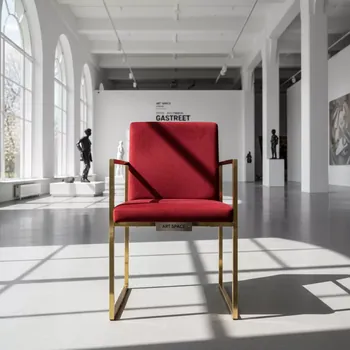 Аренда Стул золотой красный бархат БРЭМ в санатории «Октябрьский» — ART SPACE