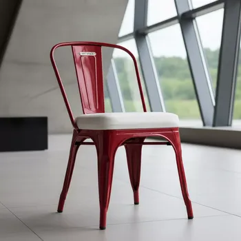 Аренда Стул Tolix Soft красный с белой экокожей в отеле Radisson Lazurnaya — ART SPACE