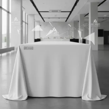 Аренда Скатерть прямоугольная белоснежный габардин 2500х1400 мм в отеле «Звездный» — ART SPACE