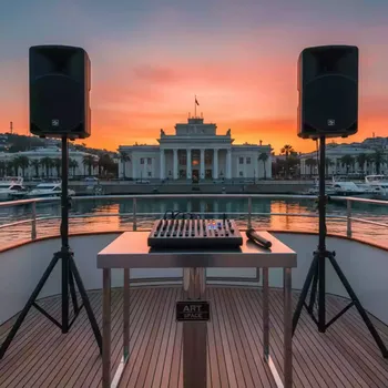 Аренда Комплект звука JBL Yamaha MG радиомикрофон на VIP теплоходе (Морпорт Сочи) — ART SPACE