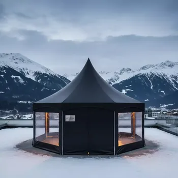 Аренда Пагода черная с мягкими стенками 5х5 м в Novotel Resort — ART SPACE