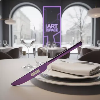 Аренда Нож столовый фиолетовый Sapporo 220 мм в ресторане «Sanremo» — ART SPACE