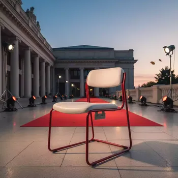 Аренда Стул красный с белой экокожей Tolix Soft в Rodina Grand Hotel & SPA — ART SPACE