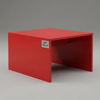 Аренда Столик журнальный квадратный красный Lack 55x55 см в Mercure Сочи Центр — ART SPACE