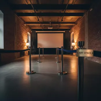 Аренда Столбики для ограждения с синей лентой в Mercure Сочи Центр — ART SPACE
