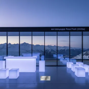 Аренда Мебель с подсветкой на площадке Rosa Peak (2320м) — ART SPACE