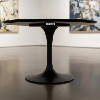 Аренда Стол Tulip style черный D 1200 мм в усадьбе Голицына — ART SPACE