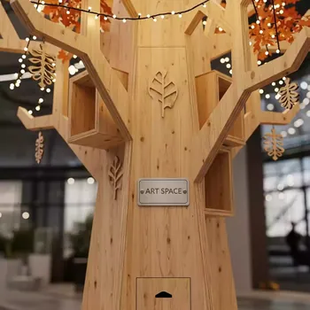 Аренда Интерактив призовая елка в ОКЦ «Галактика» — ART SPACE