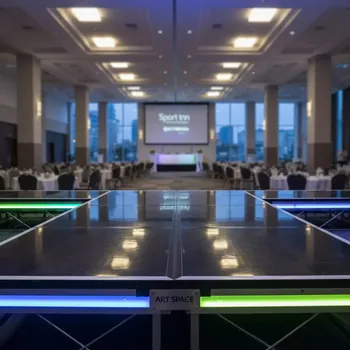 Аренда Подиума 3х2 м с оформлением пластиком в Sport Inn Hotel & Wellness — ART SPACE
