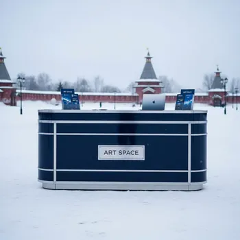 Аренда Стойки мобильные ресепшн в этно-парке «Моя Россия» — ART SPACE