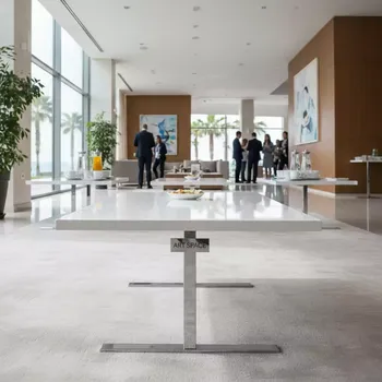 Аренда Журнальный стол белый с белой столешницей в Courtyard by Marriott Sochi — ART SPACE