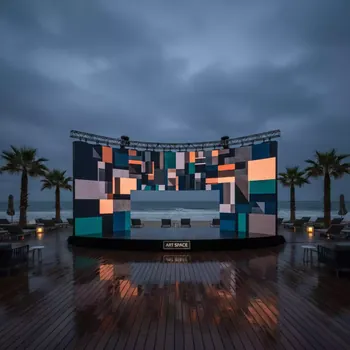 Аренда Светодиодный экран с шагом 4 мм в пляжном клубе Del Mar — ART SPACE
