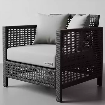 Аренда Кресло антрацит 2 b rattan Arizona 2 подушки в Courtyard by Marriott Sochi — ART SPACE