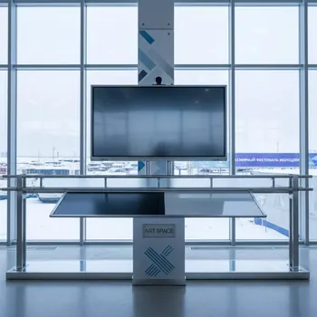 Аренда Рельсовая система PolyGlide Slide МОНО 2 для ЖК ИД 65 75" КР 230 маркер мел на территории Морпорта Сочи — ART SPACE