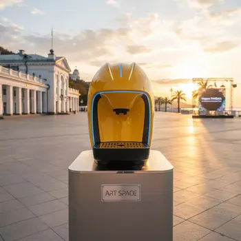 Аренда Кофемашина желтая на территории Морпорта Сочи — ART SPACE