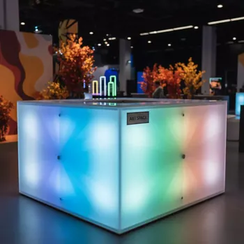Аренда Стойка барная угловая пластиковая Frozen Corner в Маринс Парк Отеле — ART SPACE