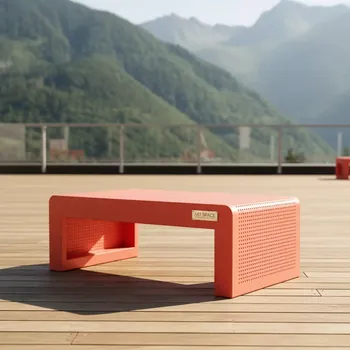 Аренда Столик журнальный пластиковый коралловый Net Table в Rixos Krasnaya Polyana — ART SPACE