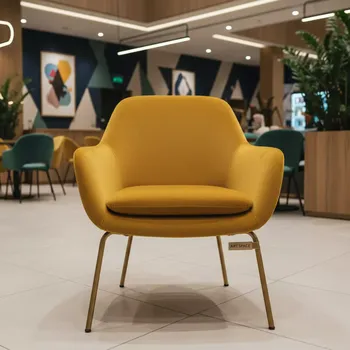 Аренда Стул Копенгаген горчичный бархат ножки матовое золото в Rixos Krasnaya Polyana — ART SPACE