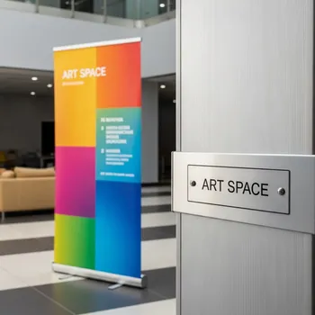 Аренда Стенд ролл ап односторонний 85х200 см в Ледовом дворце «Айсберг» — ART SPACE