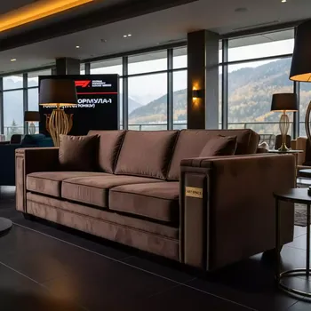 Аренда Диван Премьер трехместный коричневый в Sochi Marriott Krasnaya Polyana — ART SPACE