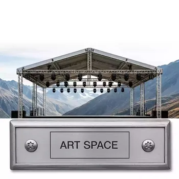 Аренда Сцена односкатная 20х14 м металлик на площадке Rosa Peak (2320м) — ART SPACE