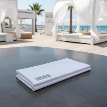 Аренда Салфетка белая хлопчатобумажная на пляже «Мандарин» — ART SPACE
