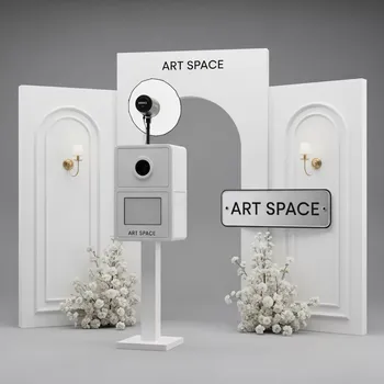 Аренда Фотозона свадебная из белых панелей с колоннами в Radisson Collection Paradise — ART SPACE