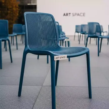 Аренда Стул пластиковый Costa Bistrot голубой на вилле «Анна» — ART SPACE