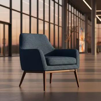Аренда Стул Safir шенилл Ontario deep sea старинный орех в Bridge Resort — ART SPACE