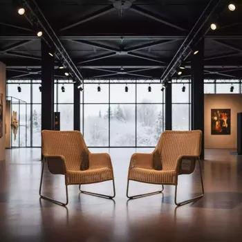 Аренда Комплект плетеной мебели T706 Y350 W85 latte 2Pcs в Grand Karat Sochi — ART SPACE