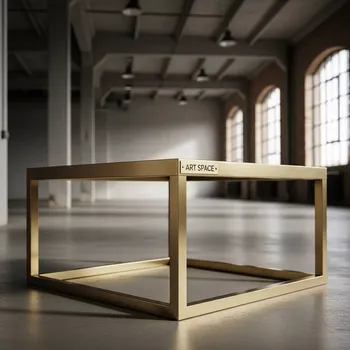 Аренда Столик журнальный латунный квадратный в Alpha Sirius — ART SPACE