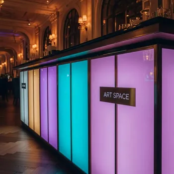 Аренда Стойка барная подсвеченная в ресторане «Sanremo» — ART SPACE
