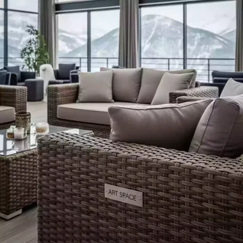 Аренда Комплект плетеной мебели T25B Y137C W56 light brown 2 Pcs в Green Flow Hotel — ART SPACE