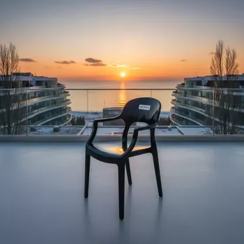 Аренда Кресло пластиковое Portofino черный в комплексе Sea Galaxy — ART SPACE