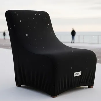 Аренда Чехол стрейч для стула черный на Имеретинской набережной — ART SPACE