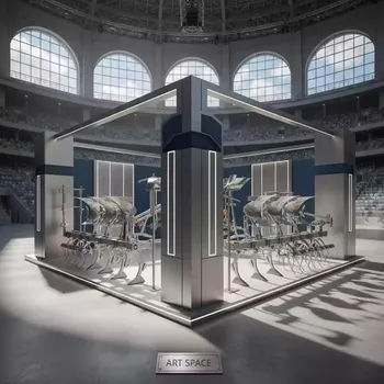 Аренда Стенд лабораторный навесное оборудование трактора на арене «Фишт» — ART SPACE