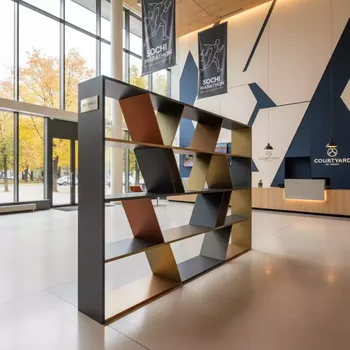 Аренда Стеллажи металлические с наклонными полками в Courtyard by Marriott Sochi — ART SPACE